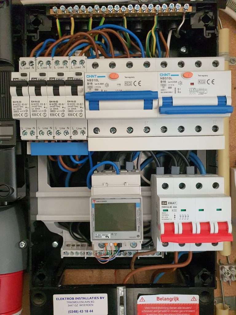 Installeren load balancing met Wallbox copper en aanpassen meterkast ...